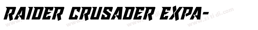 raider crusader expa字体转换